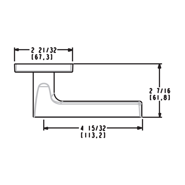 Rose R017 5162 Lever w/ R017 Rose – ADH Fine Hardware